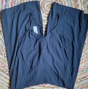 NWT Loft Wide-leg Open Back Crop Jumpsuit